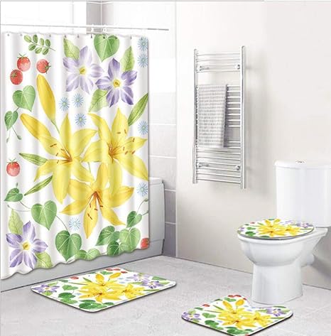 wodetian cortinas de ducha alfombras de