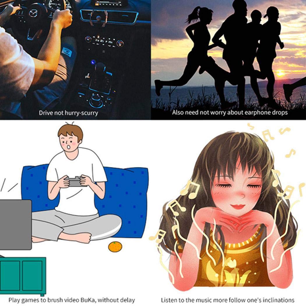 Zimrio Mini Wireless Earbuds Auto Pairing in-Ear Stereo Earphone with Charging Case Bluetooth Headsets