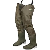 Paramount Outdoors Slipstream Nylon PVC Coated Fishing Hip Boot with Attached Boots Hipper