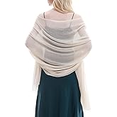 RIIQIICHY Scarf for Women Lightweight Solid Color Long Fashion Gauze Scarves Shawl Wrap