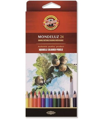 Amazon.com: Koh-I-Noor Mondeluz Aquarelle Watercolor Pencil Set