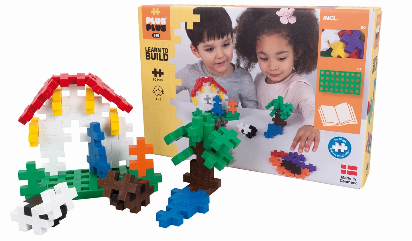 PLUS PLUS BIG Learn to Build Basic 60 pcs