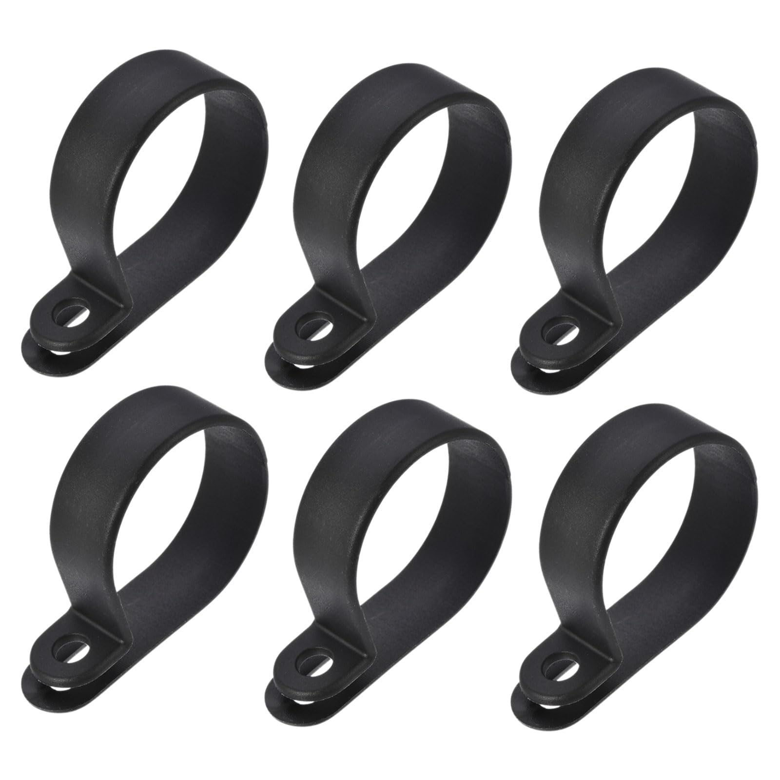 Rebower R-Type Cable Clips Clamp [for Wire Management] - 30mm / Black / 20 Pcs
