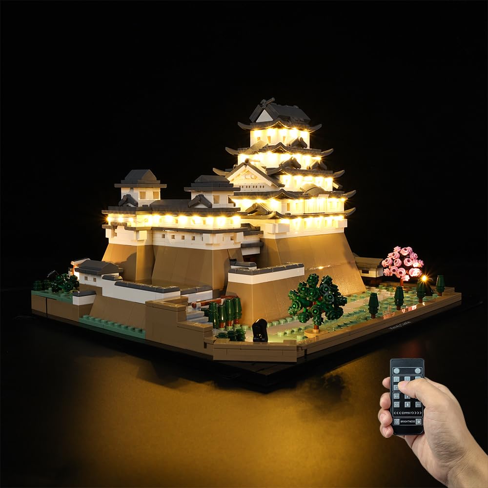 Kyglaring LED Lighting Kit (No Model) - Compatible with Lego-21060 Architecture Himeji Castle Building Blocks Model Set - Only Leds No Brick Set (RC Version) — image 1