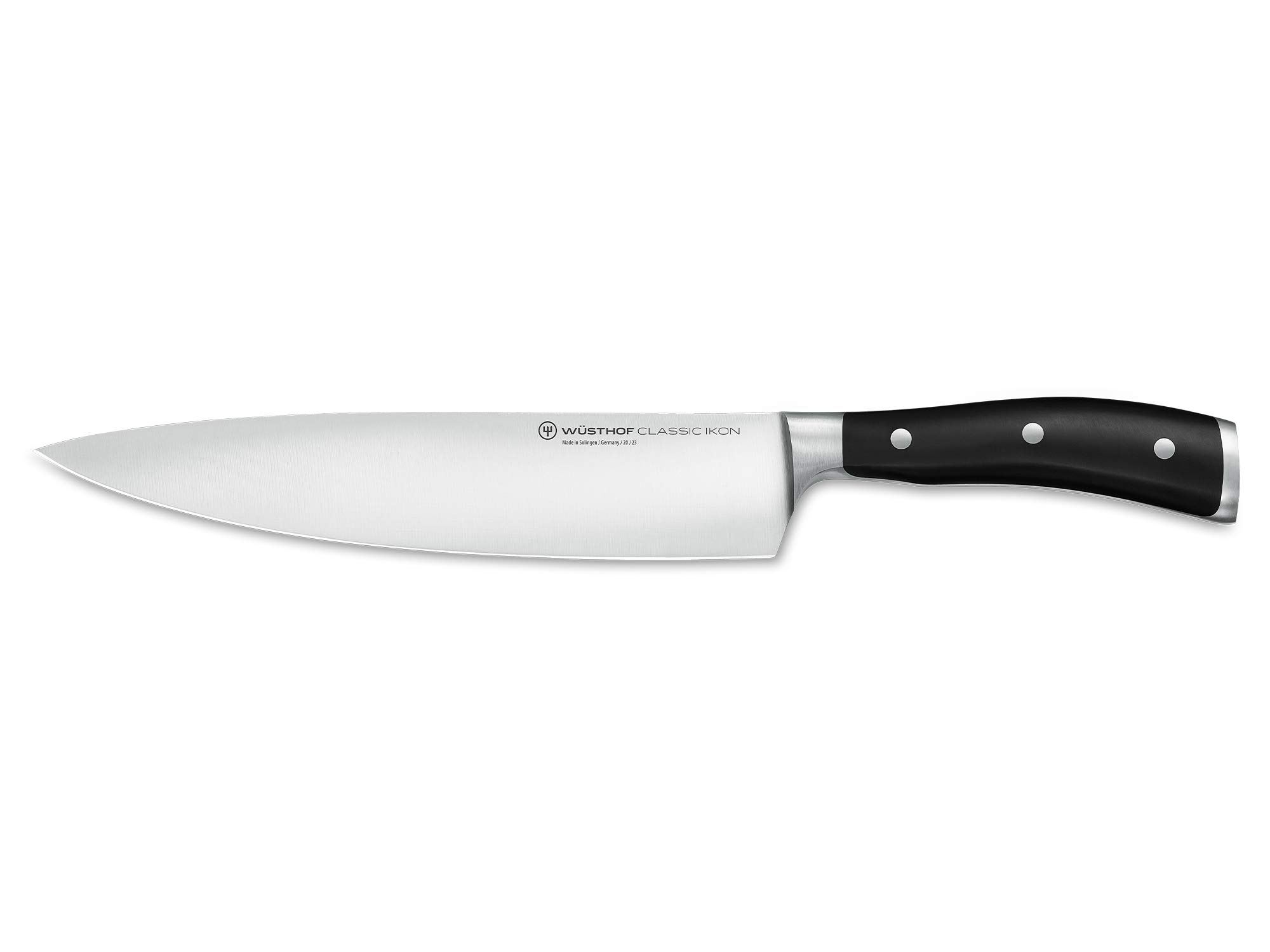 Wüsthof Classic IKON Chef’s Knife, 9-Inch, Black