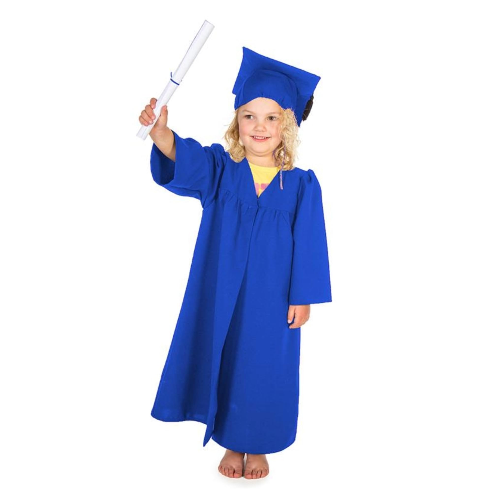 PRETEND TO BEE Graduate Gown and Accessories Uniform for Kids, Blue, 3-5 Years