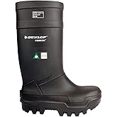 DUNLOP Protective Footwear, Purofort Thermo+ Full Safety Omega/EH, Premium Insole, -58°F Cold Insulation, Steel Toe Cap, E652033.11, Size 11 US, Black
