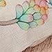 Whitelotous 18 x 18 Inch Creative Cactus Succulent Plants Cotton Linen Decorative Square Cushion Cover Throw Pillow Case Home Sofa Car Decor (2#)