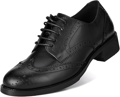 Amazon Com Women S Leather Dress Shoes Oxford Office Casual Lace