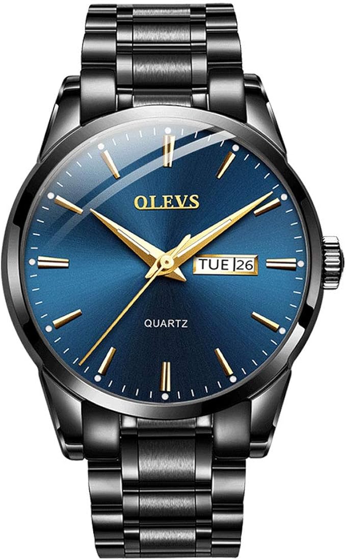 OLEVS Mens Wrist Watch Waterproof Sports Analog Quartz Wristwatch Gifts