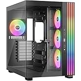 be quiet! Light Base 600 LX Black PC Case | Fully Windowed Front and Side Panel | Dual Chamber | ARGB LED Strip | 4 Light Win