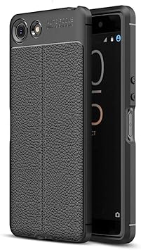 Amazon Com Redgoodthings Sony Xperia Xz4 Compact Case Litchi Texture Tpu Shockproof Case For Sony Xperia Xz4 Compact Color Black Electronics