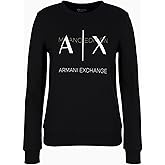 Armani Exchange womens Milano Edition Crewneck Pullover Sweatshirt