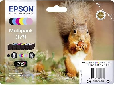 Epson 378 Ink Cartridge Set Black Cyan Magenta Yellow Standard Capacity