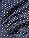 Allegra K Women's Dots Pattern Overall Dress L Dark Blue