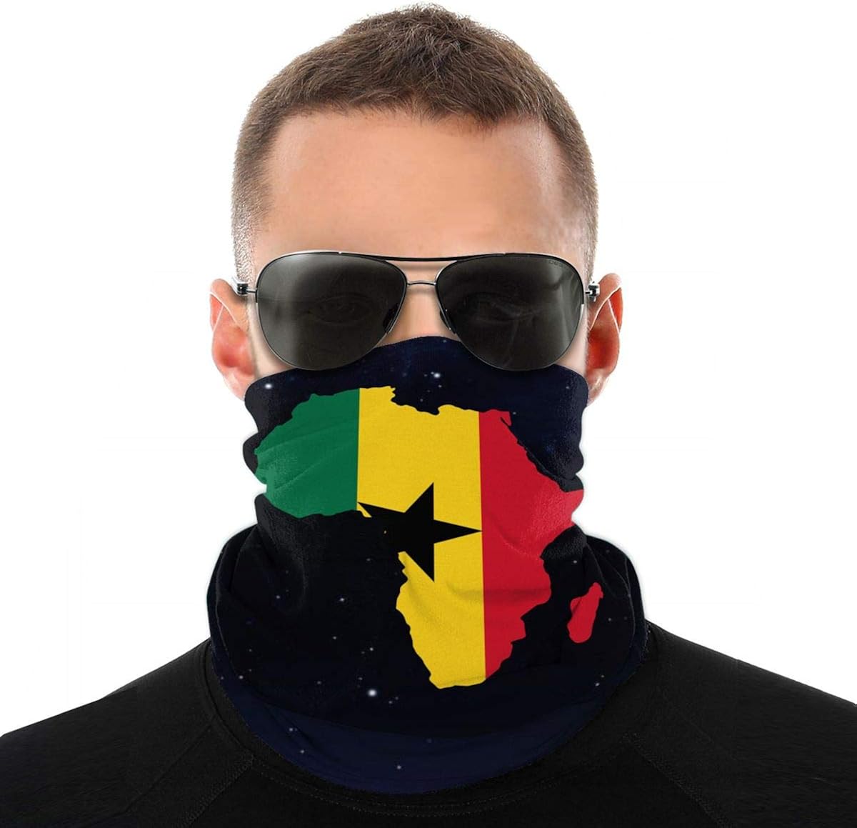 Ghana Flag Africa Map Men Women Headbands Sun Proof Bandana Head Scarf