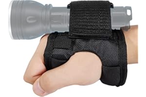 PFSN PROFESSIONER Diving Flashlight Wrist Mount Glove - PFSN Hands Free Dive Light Holder with Adjustable Hold Attach Velcro Wrist, Scuba Gear Dive Lanyard, Universal Strap, Scuba Accessories