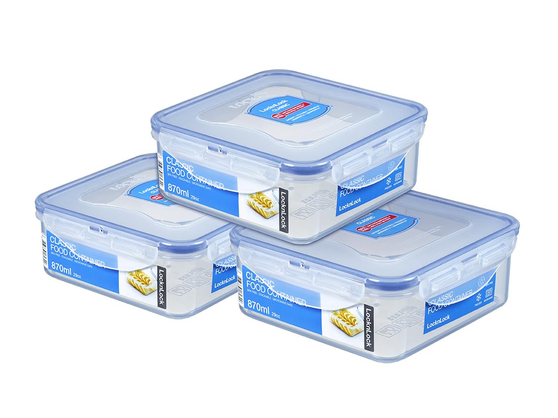 Lock & Lock HPL823O3 Fresh storage box, 3x870
