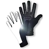 ReflecToes Reflective Winter Running Gloves - Touch Screen Compatible Lightweight Gloves - Cold Weather Hi Vis Safety for Night Runs
