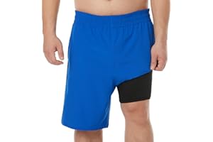 BRISIRA Big and Tall Mens Swim Trunks Swim Shorts Compression Liner Swimsuit Bathing Suit Board Shorts 1X-6X