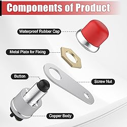 BFXM Push Button Starter Switch 12V 50A, Waterproof