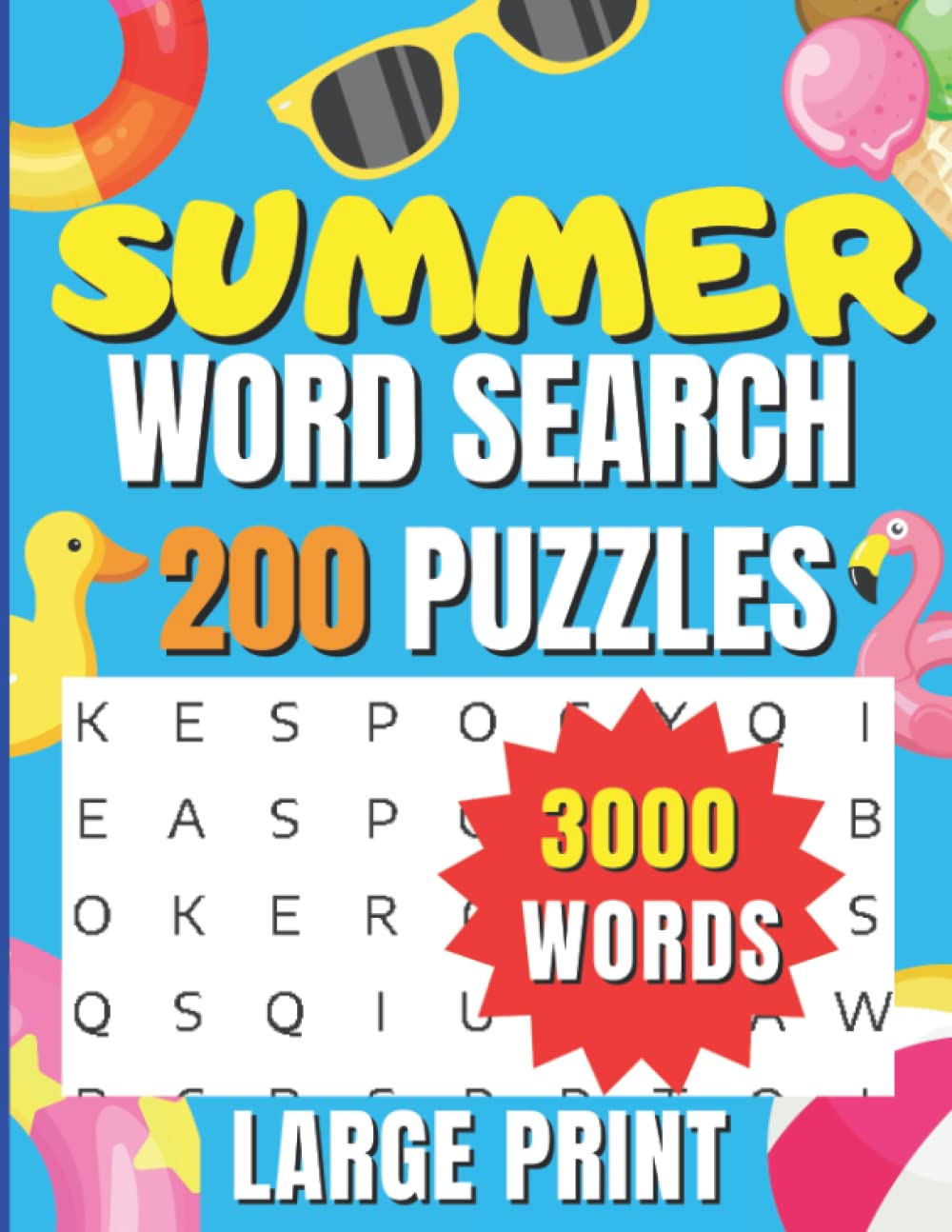summer word search word search for adults seniors 200 word search puzzles large print endless hours of healthy fun for your mind relaxing summer word search puzzles book alan king