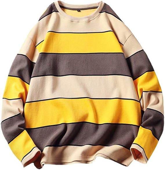 Amazon Tenflow トレーナー スウェット メンズ 長袖 パーカー おしゃれ カジュアル ボーダー プルオーバーパーカー 丸首 運動着 スポーツ 縞柄 トレーナー パーカー 通販