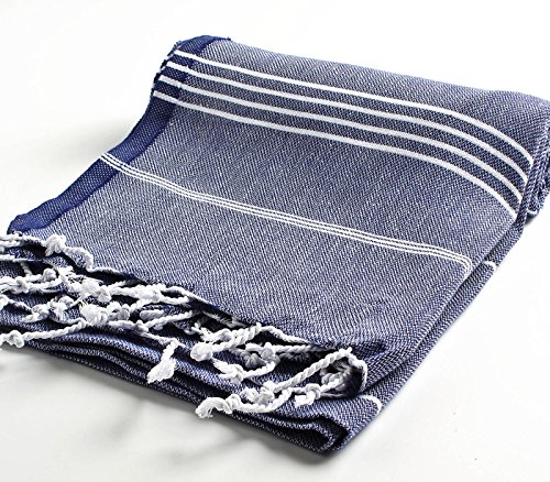 Cacala 100% cotton pestemal turkish bath towel, 37 x 70…
