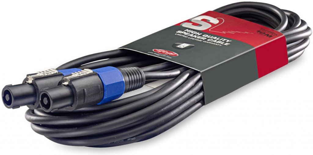 Stagg SSP10SS15 S-Series Speaker Cable with Plastic Connectors - 33ft.