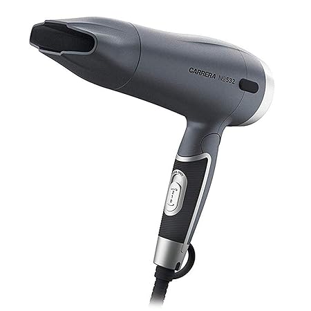 CARRERA 532 Professional Hair Dryers for Men & Women | Hairdryers - Styling Nozzle-Diffuser, Blow Dry, Hot-Cold Air, DC 1600W