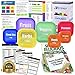 PREMIUM LABELED Portion Control Containers Kit (7-Piece) with COMPLETE GUIDE + 21 DAY PLANNER + RECIPE eBOOK by Efficient Nutrition - BPA FREE Color Coded Meal Prep System for Diet and Weight Loss