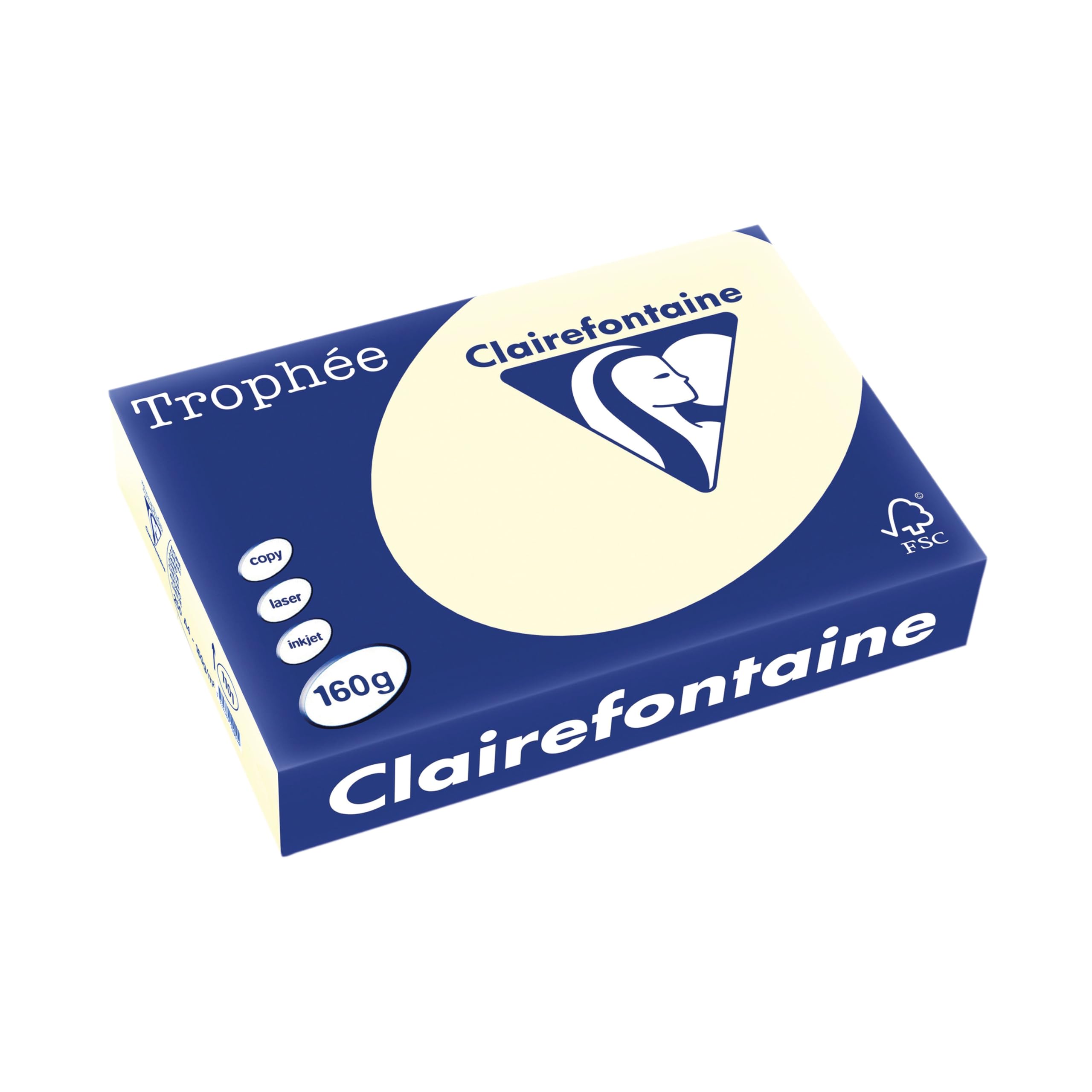 Trophée 224551 - Ivory Paper A4 Size, 160g 250 Sheets