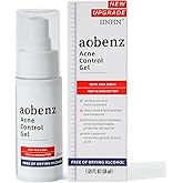 SINPIN aobenz Control Gel with 2% Salicylic Acid & Botanical Extracts | Acne Treatment for Face & Body, Gentle for All Skin, Natural & Fast Relief, 1.7FL