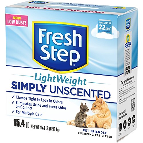Fresh Step Lightweight MultiCat, Clumping Cat Litter, Unscented, 15.4