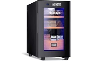 NEEDONE Electric Cooler Humidor, 23L 150 Counts Capacity, with Spanish Cedar Wood helves & Drawer Electronic Humidor Gift for Men
