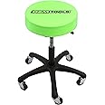 OEMTOOLS 24956 Pneumatic Mechanics Stool, Adjustable Garage Stool on Wheels, 250 Lb Support, Vinyl Upholstered Seat, Mechanic Chair and Detailing Chair