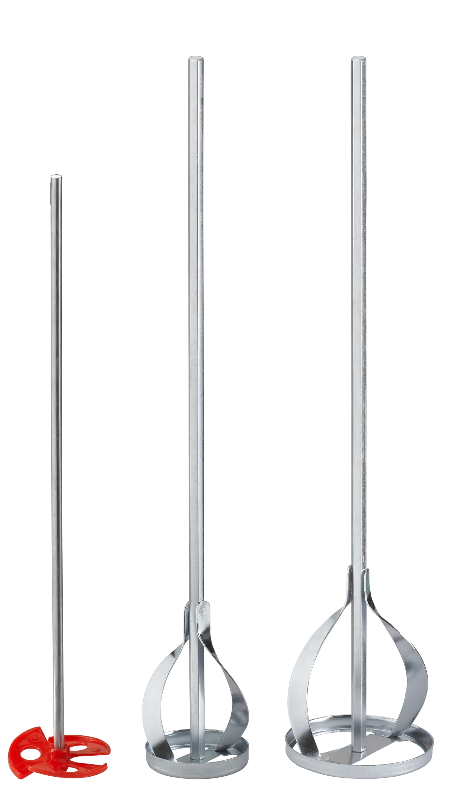 KWB 3-PIECE PAINT AND VARNISH MIXING SET, GALVANIZED, HEX SHAFT OR ROUND SHAFT