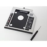 MacLab. 9.5mm厚のSATA光学ドライブを搭載した Lenovo ThinkPad T430s T420s T410s T410 T400 などの光学ドライブをHDDやSSDに置き換えるためのキット【相性保証付き】