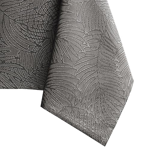 AmeliaHome Tablecloth Table Cover Table Covers 140 x 300 cm Stain Protection Lotus Effect Washable Water-Repellent Ornament Gaia Cocoa