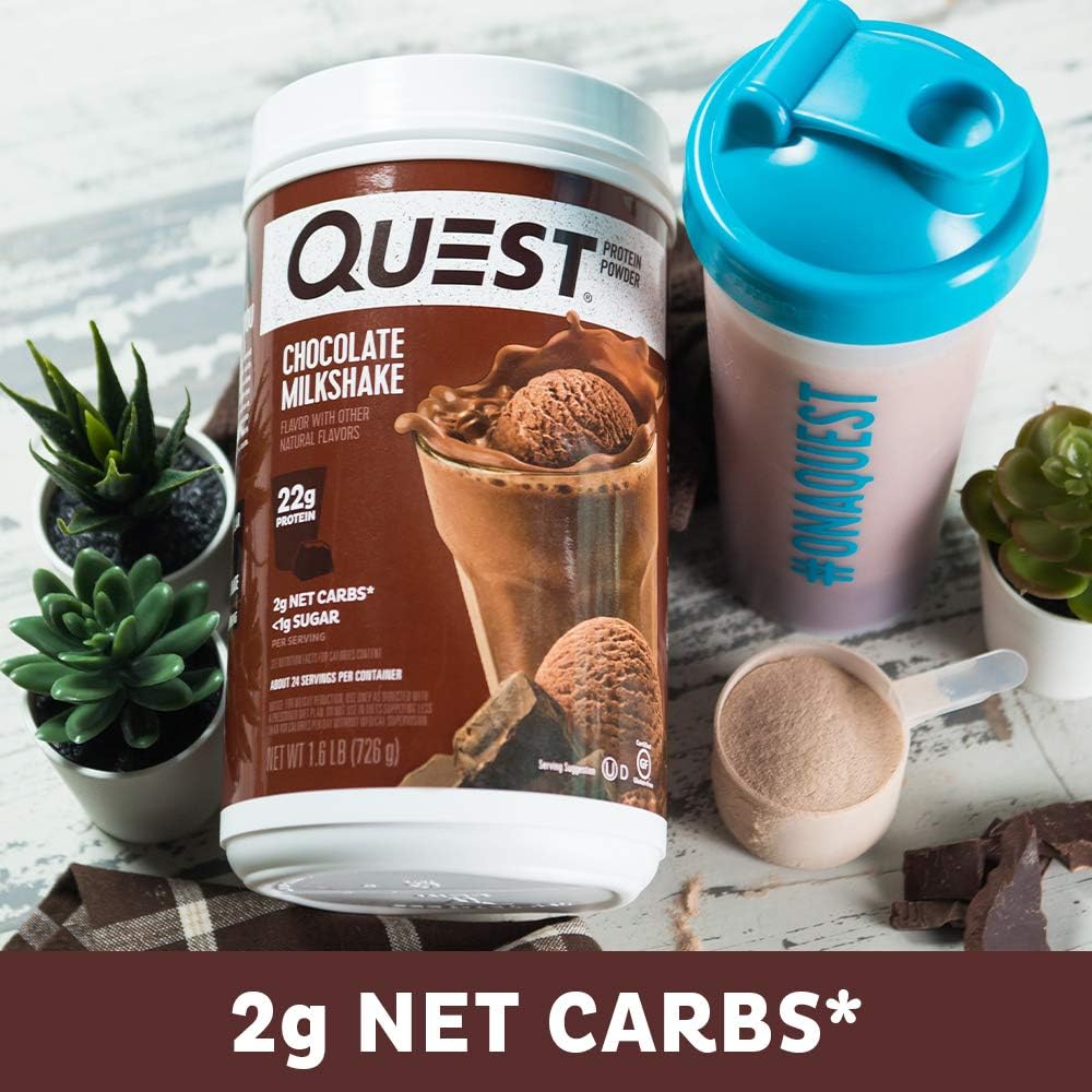 Nutrition Chocolate Milkshake Protein Powder, High Protein, Low Carb, Gluten Free, Soy Free, 1.6 lbs (Pack of 1): Health & Personal Care