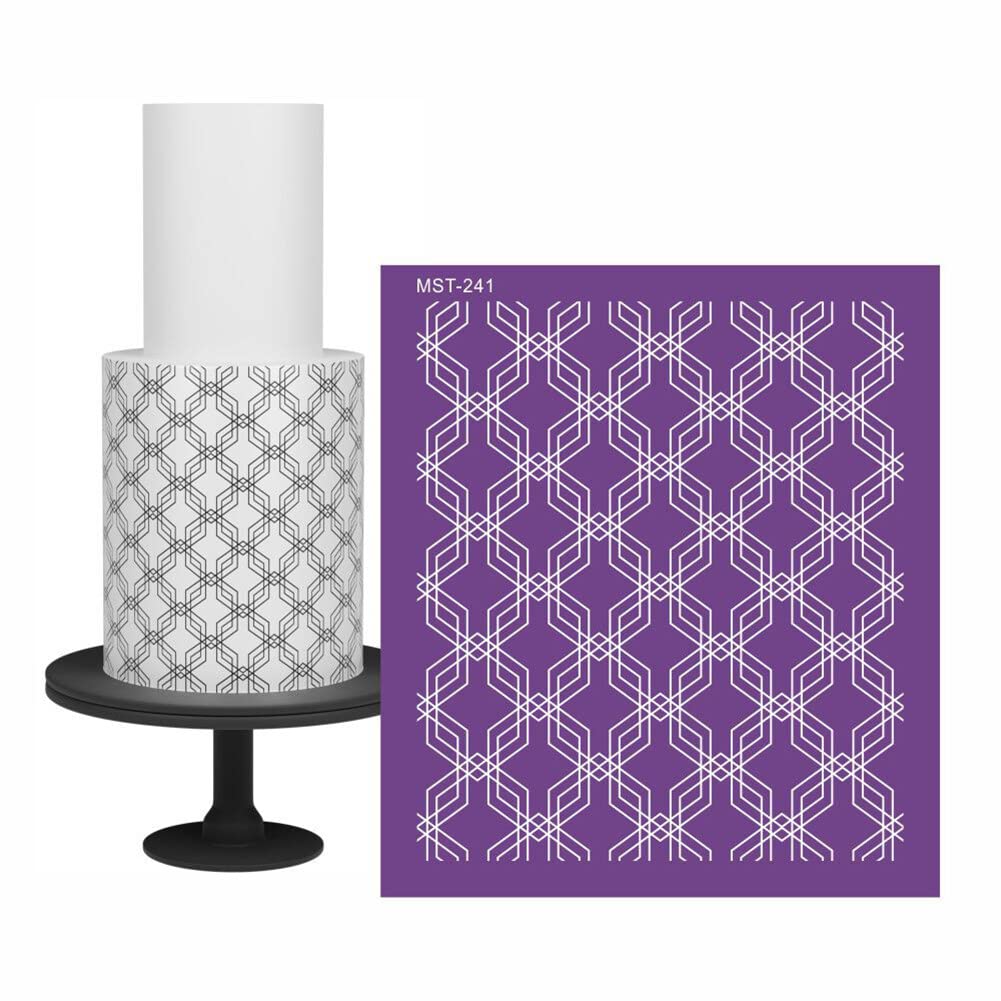 Uposao Floral Cake Templates - Buttercream Stencils & Lace Decoration Molds for Fondant