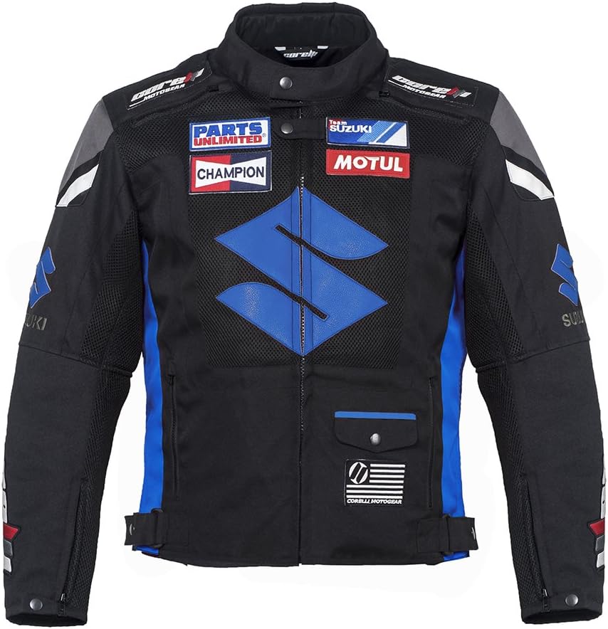 Suzuki Blue Textile Motorcycle Jacket ((XXL (EU58