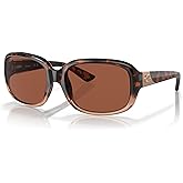 Costa Del Mar Womens Gannet Rectangular Sunglasses