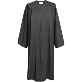 GradPlaza Choir Robe Graduation Gown Baptism Ceremony Robes | Unisex Design Ideal for School Commencements Baptismal Services Easter Ceremonies and Pastoral Vestments