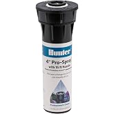 Hunter Pro 4" Pop Up Lawn Sprinkler Head, Adjustable 0&deg;-360&deg;, 8-15 ft | 1/2 in. inlet with spray nozzle for lawn irrigation, yard and garden watering, and in-ground sprinkler systems