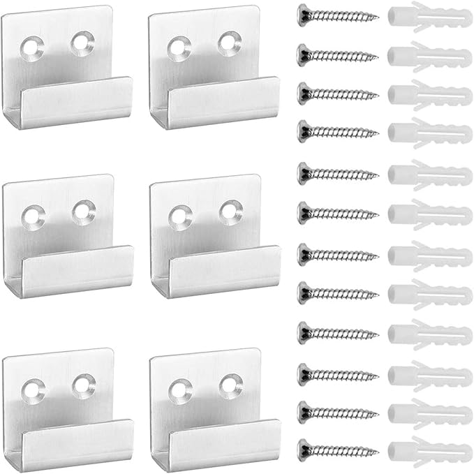 FOGAWA 6 Stück Schwerlast-Haken Wandhaken Metall Schwerlast