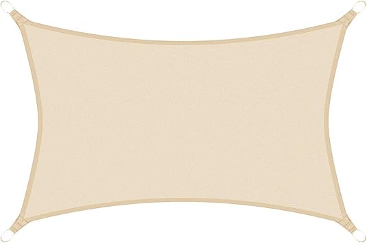 Amazon King Do Way 95 Uvカット サンシェード 300x300cm 日除け シェード 300d高品質防水ポリエステル クリーム 160g オーニング シェード