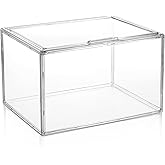 Stackable Display Storage Box with Magnetic Door, Clear Acrylic Display Case, Dustproof Book & Cosmetic Display Cases, Hobby Display Cases for Large Figures Collectibles, Luxury Bags, Sports Shoes