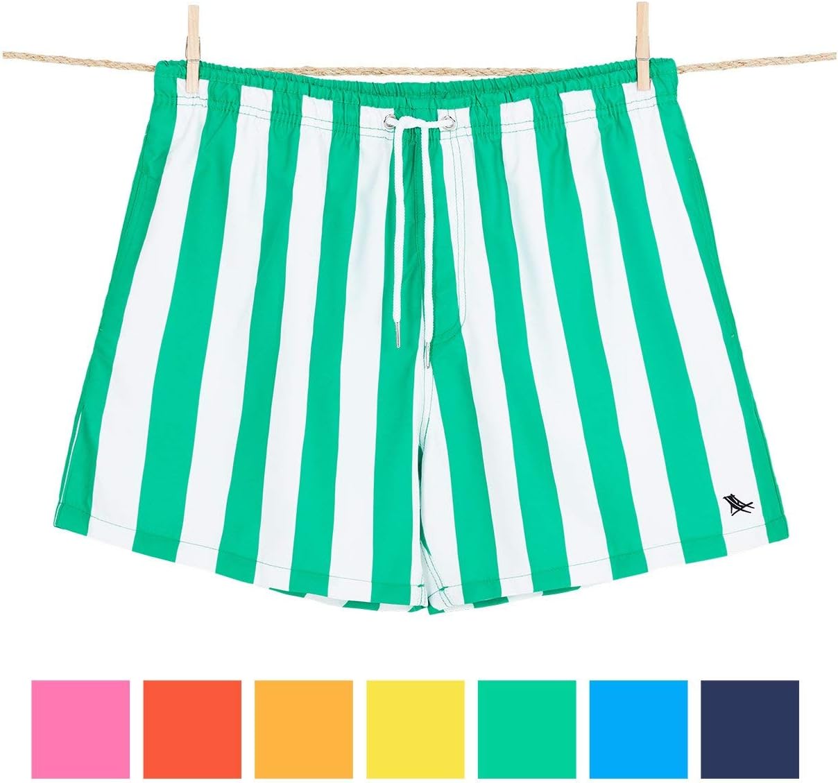 Dock & Bay Quick Dry Mens Swim Trunks - Board Shorts & Swimming Trunks for Men, Beach Shorts for Swimming, Pool, Travel - Made from 100% Recycled Water Bottles - Swim Shorts