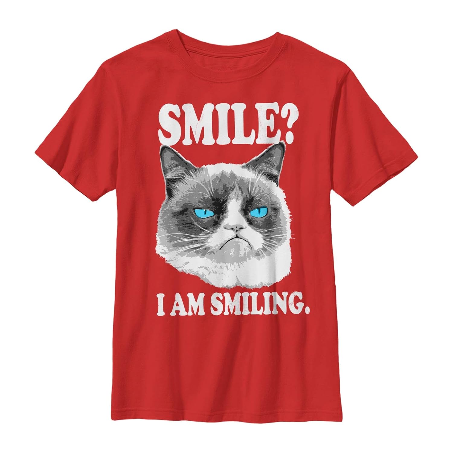 Grumpy Cat I Am Smiling T Shirt Stellanovelty